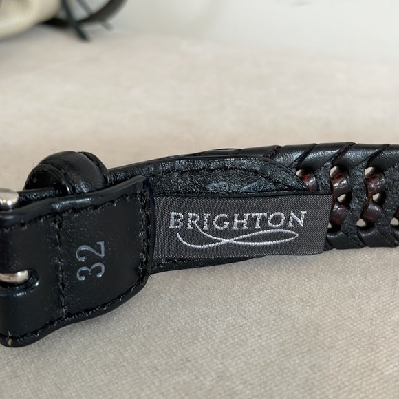 Brighton Leather Mens Burma Belt Size 32 New - Picture 2 of 4